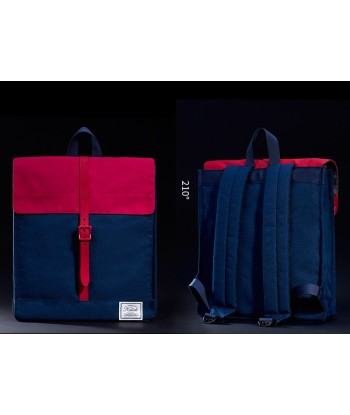 Sac à dos Ordinateur Femme 14 pouces - Rouge et Bleu Faites des économies