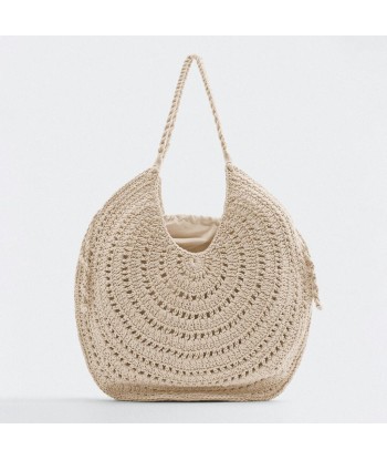 Sac rond en paille bohème chic Découvrez la collection