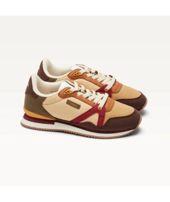 SNEAKERS ANDREE MARRON BEIGE BORDEAUX de l' environnement