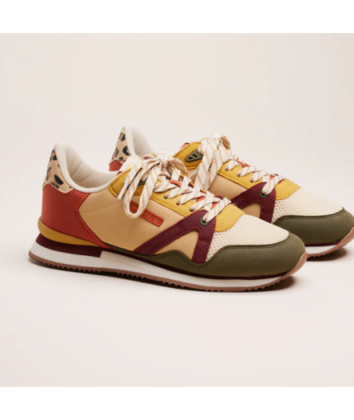 SNEAKERS ANDREE BORDEAUX ET LEOPARD meilleur choix