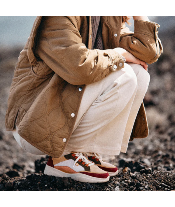 SNEAKERS LAURA BORDEAUX ET LEOPARD solde