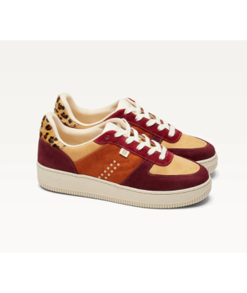 SNEAKERS MAXENCE BORDEAUX ET LEOPARD s'inspire de l'anatomie humaine