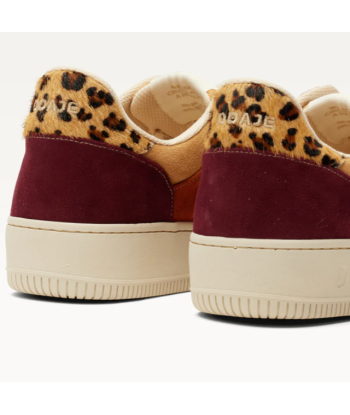 SNEAKERS MAXENCE BORDEAUX ET LEOPARD s'inspire de l'anatomie humaine