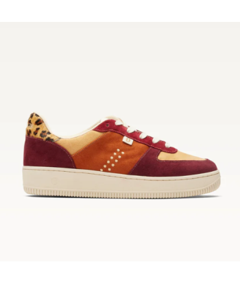 SNEAKERS MAXENCE BORDEAUX ET LEOPARD s'inspire de l'anatomie humaine