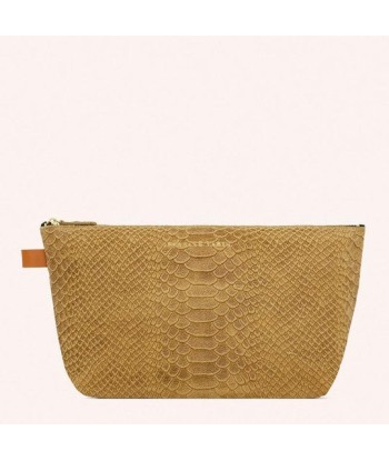 GRANDE POCHETTE MILD SNAKE BEIGE Par le système avancé 