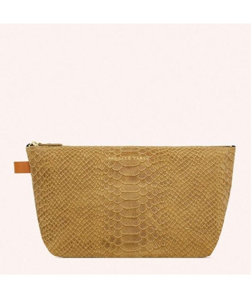 GRANDE POCHETTE MILD SNAKE BEIGE Par le système avancé 