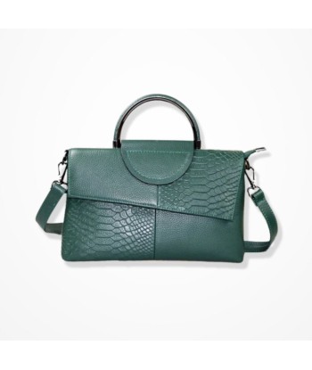 Sac Pochette Cuir Bandoulière – Allure Serpentine l'achat 