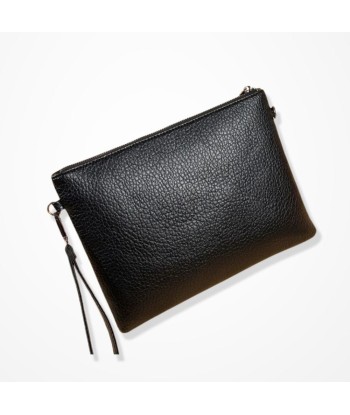 Pochette En Cuir Noir Femme - Diamant Noir Étincelant Fin de série