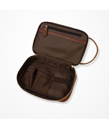 Pochette Cuir Marron Homme - Charme Tawny une grave pollution 