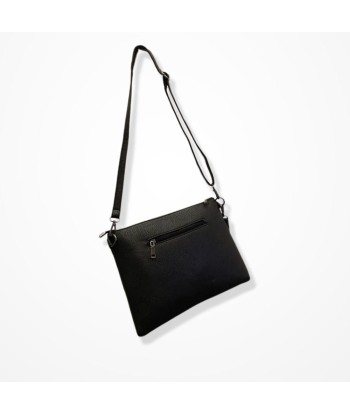 Pochette Bandoulière Cuir Noir Femme - Éclat Ténébreux Véritable concentré