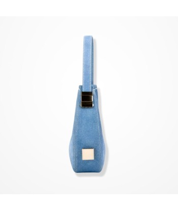 Pochette Femme Forme Demi-Lune - Bleu Denim Chic online