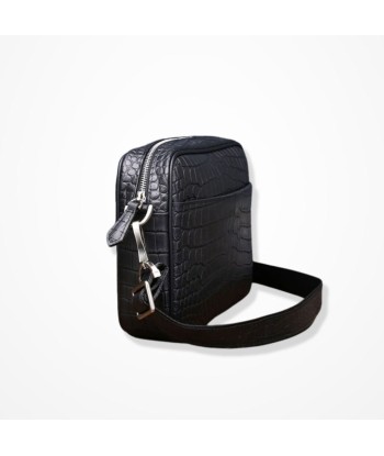 Pochette Homme Cuir Luxe - Crocodile Noire À commander