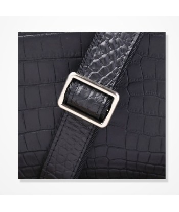 Pochette Homme Cuir Luxe - Crocodile Noire À commander