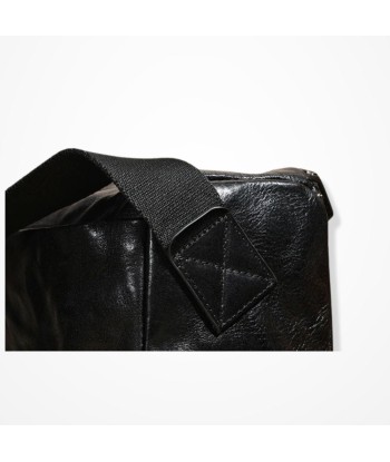 Pochette En Bandoulière Homme Noir En Cuir - Signature Ebene les ligaments