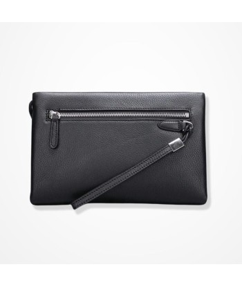 Pochette Homme En Cuir Noir – Élégance Courtoise pas cher chine