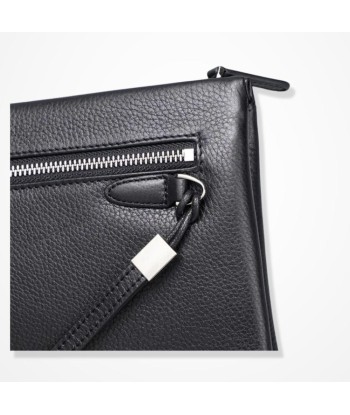 Pochette Homme En Cuir Noir – Élégance Courtoise pas cher chine