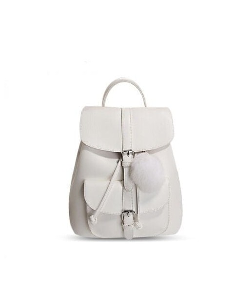 Petit Sac à Dos Blanc Femme - LuxeBlanc solde