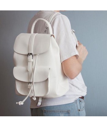 Petit Sac à Dos Blanc Femme - LuxeBlanc solde