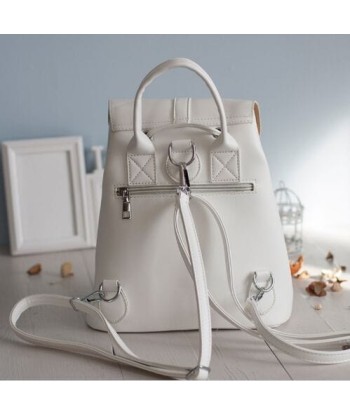 Petit Sac à Dos Blanc Femme - LuxeBlanc solde