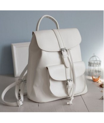 Petit Sac à Dos Blanc Femme - LuxeBlanc solde