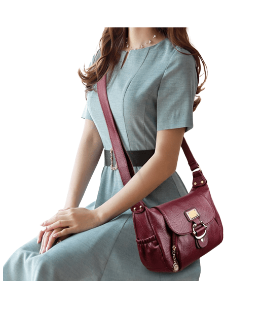 Sac Besace Femme Bordeau - Style Rougegorge le concept de la Pate a emporter 