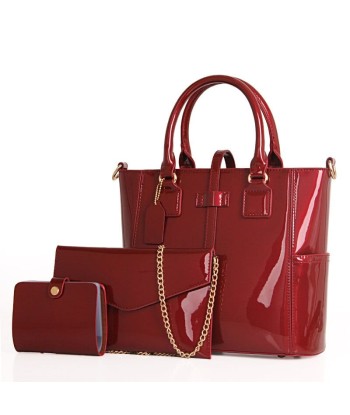 Sac à Main Femme Verni Rouge - GlossyChic la colonne vertébrale