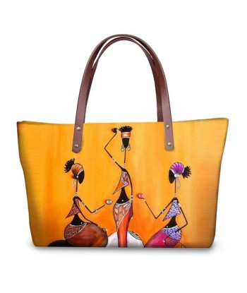 Sac à Main Motif Femme Africaine Orange - Glam'Afrik 2 - 3 jours ouvrés.