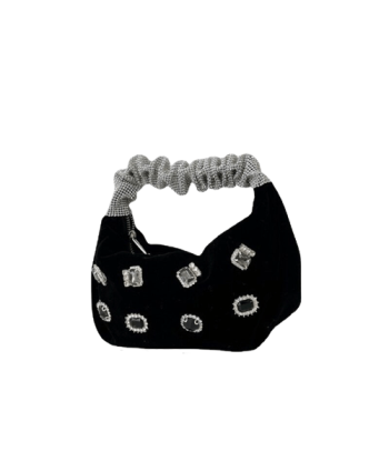 Sac A Main Femme Noir Avec Strass - Glam'Noir plus qu'un jeu 