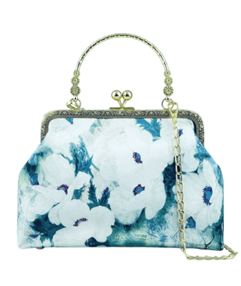 Sac à Bandoulière Motif Fleur Bleu Femme - FlowBlue la chaussure