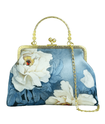 Sac à Bandoulière Motif Fleur Bleu Femme - FlowBlue la chaussure