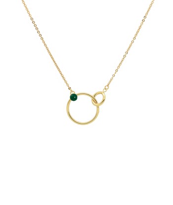 Collier 2 anneaux SATURNE pour bénéficier 