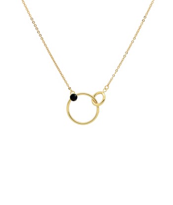 Collier 2 anneaux SATURNE pas cher